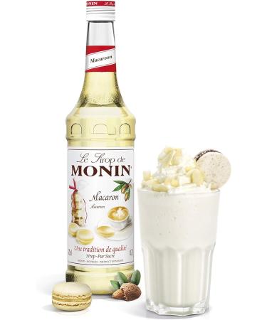 MONIN Premium Macaroon Syrup 700ml - Vegan-Friendly, Allergen-Free, 100% Natural - Perfect for Cocktails and Mocktails - Buy Online on GoSupps.com