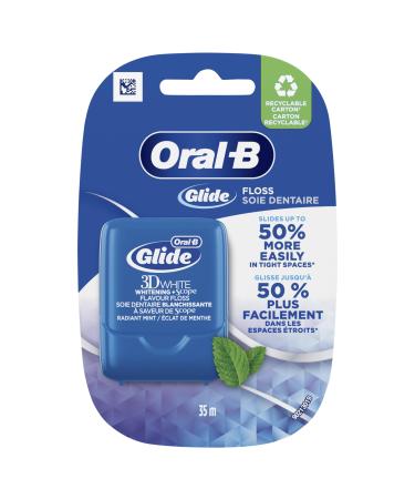 Oral-B Glide 3D White Whitening + Scope Flavor Dental Floss Radiant Mint 35m