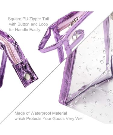 QKURT 5 Pack Waterproof Cosmetic Bags | Clear Makeup Pouch for Travel & Bathroom | Portable PVC Organizers - Buy Online on GoSupps.com