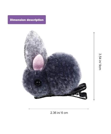 Frcolor 10-Piece Plush Rabbit Ponytail Holder Clips - Cute Elastic Hair Ties for Women & Girls - Random Styles - Shop Internationally! - Buy Online on GoSupps.com