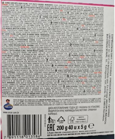 POOSH! - Bubble Gum Tutti Frutti Flavor Filling (Pack of 40) - Buy Online on GoSupps.com