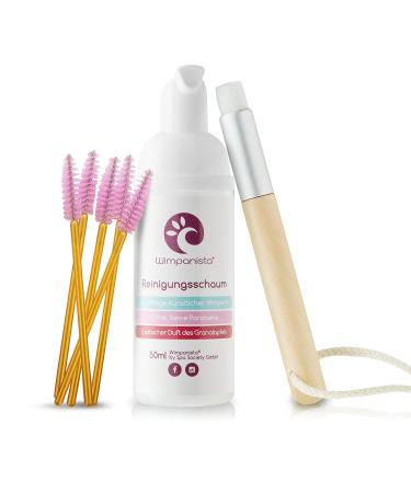 Wimpanista Eyelash Shampoo - Pomegranate Scent Oil-Free Paraben-Free Made in Germany - 50ml Eyelash Care Solution - Buy Online on GoSupps.com
