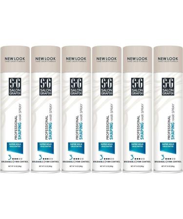 Salon Grafix Super Hold Unscented Shaping Hair Spray 10 oz - Pack of 6 - Buy Online on GoSupps.com