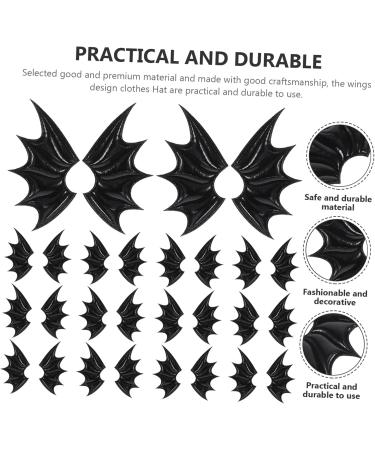 COHEALI 45 Pairs Diy Ears Wings Black Outfits Decor Evil Wings Evil Wing Accessories Hair Accessories Glossy - Buy Online on GoSupps.com