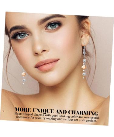 TEHAUX 100pcs valentine heart charms jewelry making heart charms heart charms for bracelet making crafts heart charms DIY heart charms heart bracelet charms Gasket Stainless steel loose - Buy Online on GoSupps.com