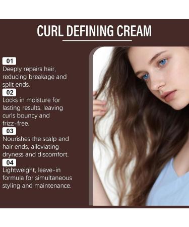 Curly Hair Defined Bouncy CurlsLightweight Curling Cream Add Shine Curl Defining CreamStyling Products for Curly Hair - Buy Online on GoSupps.com