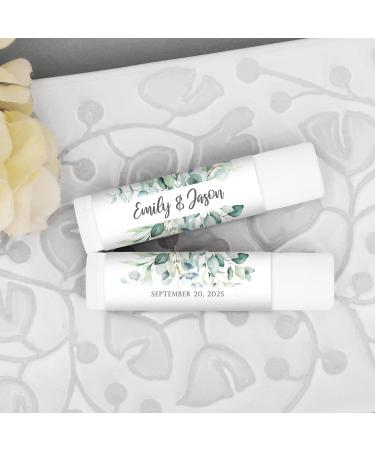 Personalized Lip Balm Favors Wedding Favors Bridal Shower Favor Greenery Wedding Favors Lip Balm Party Favors (Set of 24) - Buy Online on GoSupps.com