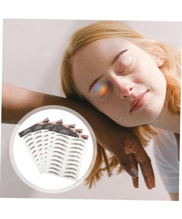 Balacoo Fake Stickers 5 Sheets Eyebrow 3d Sticker 4d Artificial Template Temporary Sticker - Buy Online on GoSupps.com