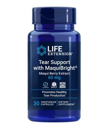 Life Extension Tear Support with MaquiBright Maqui Berry Extract 60 mg 30 Vegetarian Capsules - Buy Online on GoSupps.com