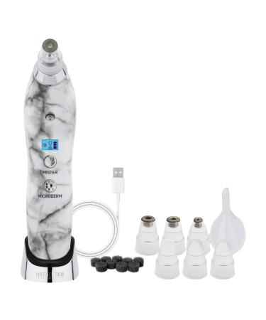 Michael Todd Beauty Sonic Refresher Wet/Dry Sonic Microderm + Pore Extraction System White Marble 6 Piece Kit