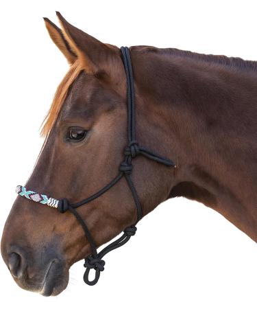 WALDHAUSEN Knotted Halter for Ponies - Black Pearls | Premium Quality Equestrian Gear | International Shipping Available - Buy Online on GoSupps.com