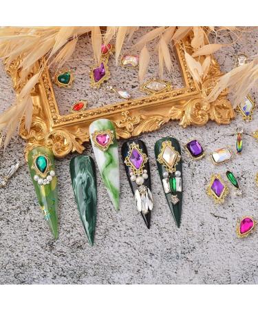 240Pcs Nail Art Rhinestones Kit - Luxury Crystal Diamonds for Nail Design - Multi-color Gems for Nails Crafts - 24 Styles - Buy Online on GoSupps.com