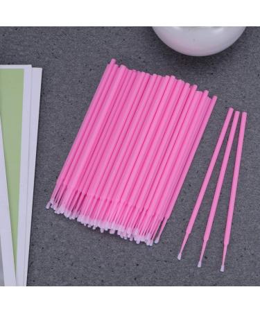 Healifty 100pcs Make up for Face Makeup Micro Brush Micro Applicator Brush Eyelash Brush Mascara Pink - Buy Online on GoSupps.com