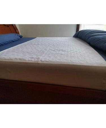 Careboree Pack of 2 Cotton Top-Layer Reusable Tuckable Underpads Incontinence Bed Pads Queen 34"X60" Washable 21" Wings White 34x60 Inch (Pack of 2) - Buy Online on GoSupps.com