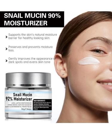 Snail Mucin 92% Moisturizer Gel Cream - Hydrating Daily Face Cream with Snail Extract for Repair & Moisture | Original Crema De Baba De Caracol - Buy Online on GoSupps.com
