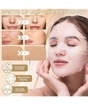 Znnhnn 10 Pieces Face Masks Set of 10 Goat Milk + Rice Cloth Masks Facial Mask Face Mask for Intensive Hydration Soothing Care and Skin Repair - Buy Online on GoSupps.com