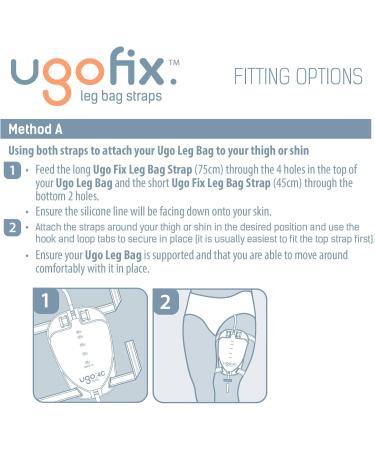 Ugo Fix Leg Bag Straps (Pack of 10) | Comfortable Urine Drainage & Catheter Leg Bag Straps with Soft Elastic Fabric & Silicone Grips - International Shipping Available - Buy Online on GoSupps.com