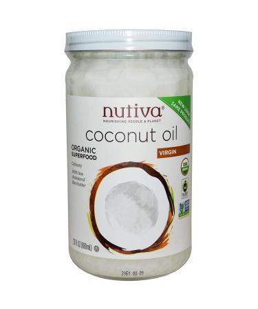 Nutiva Organic Virgin Coconut Oil 23 fl oz - Pure, Cold-Pressed & Non-GMO - Buy Online on GoSupps.com