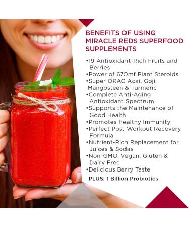 Macrolife Naturals Miracle Reds Superfood â€“ Goji, Pomegranate, Acai, Mangosteen (1.9 lbs) - Buy Online on GoSupps.com