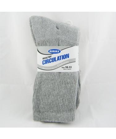 ATB 3 Pairs Diabetic Crew Circulation Socks Mens Sz 10-13 - Health Support & Loose Fit - Buy Online on GoSupps.com