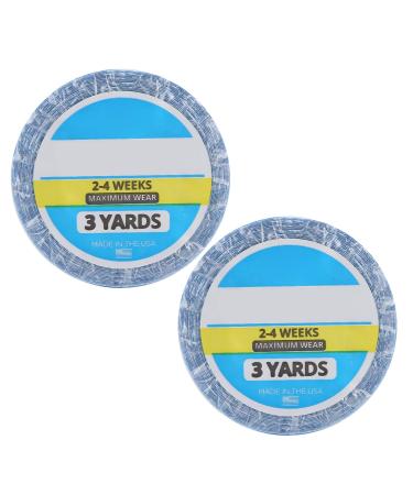 Non -marking hair extension Double -sided wig strap waterproof weld -resistant hair cake replacement 2 pieces 3 yards hair extension adhesive tape hair clips & clip hair jewelry & wigs