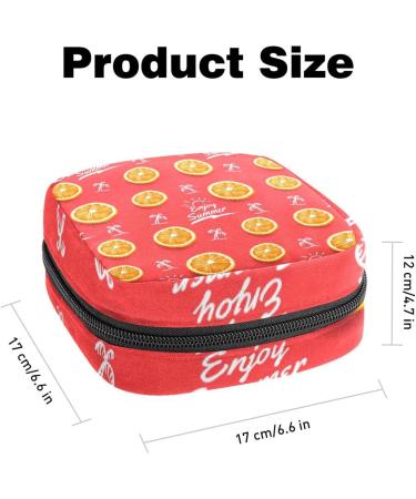 Pink Lemon Sanitary Napkin Storage Bag - Menstrual Cup & Nursing Pad Holder - Portable Period Pouch for Women & Teens - Multi-colored - 1Pcs - Buy Online on GoSupps.com