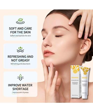 Orange Face Scrub Exfoliator Vitamin C Facial Scrub Gel Deep Exfoliating Face Wash Face Exfoliator Blackhead Scrub Orange Gel Mild Facial Exfoliator for Radiant Skin Face Body Knee - Buy Online on GoSupps.com