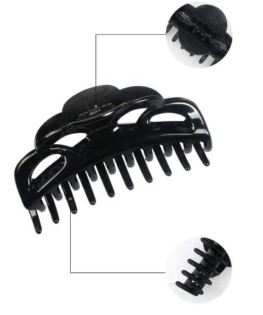 ACCGLORY Large Hair Clips for Thick Hair - Strong Hold Claw Clips for Women - Jumbo Hair Jaw Clips (Arc-Black+Brownish) - Buy Online on GoSupps.com