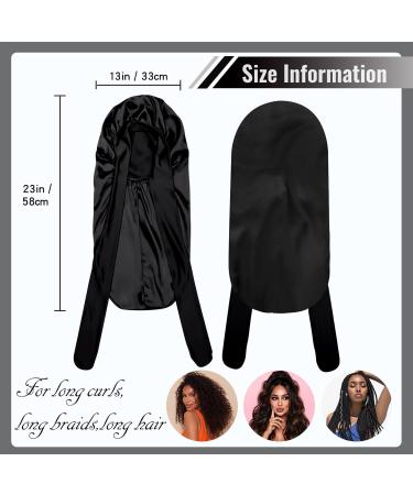 Bonnet Queen Satin Silk Sleeping Cap | Adjustable Night Hair Protection for Curly Long Hair - Mr. Motorship - Buy Online on GoSupps.com
