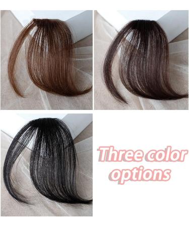Bangs Clip in Bangs Thin Natural Fake Fringes Hairpiece Front Clip on Air Bangs Straight Fringe Bang Hair Extensions Fake Hair Pieces for Women Bangs Hair Clip(Light brown) - Buy Online on GoSupps.com