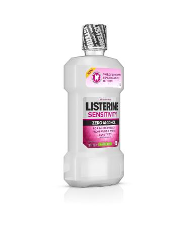 Listerine Zero Alcohol Mouthwash Fresh Mint 16.9 Fl Oz - 24hr Relief for Tooth Sensitivity (Pack of 1) - Buy Online on GoSupps.com