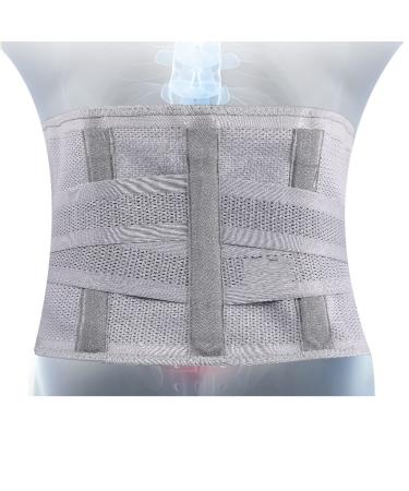 Orthopedic Waist Back Support Belt Trainer Corset Sweat Brace Trimmer Spine Relief Som visat XL