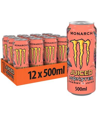 Monster Energy Drink 12x500ml (Juiced Monarch)