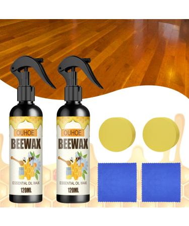 DMNQ 2 Pieces Natural Micromolecule Beeswax Spray Beeswax Spray Beeswax Spray for Furniture Beeswax Furniture Polish