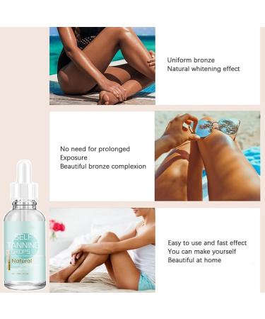 Tan & Tone Face Tanning Drops 30ml - Self Tanner Serum with Youth-Boosting Benefits | Cruelty-Free Skincare for Buildable Fake Tan - Buy Online on GoSupps.com
