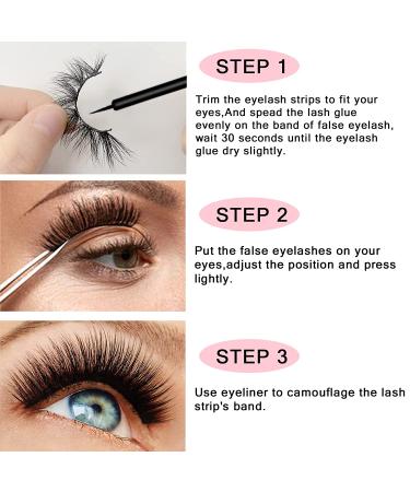 CMNRO Waterproof Lash Glue - Super Strong Hold, Latex-Free Adhesive for False Lashes - Safe for Sensitive Eyes - 0.176oz Black - Buy Online on GoSupps.com