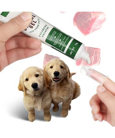 Dog Dental Care Kit (4 Pieces) -Dog Toothbrush and Toothpaste Beef Flavor &Puppy Teeth Finger Brush - Dog Teeth Cleaning Dental Care Kit- Plaque Remover for Dogs Teeth - Dog Breath Freshener 4 Pcs Kit - Buy Online on GoSupps.com