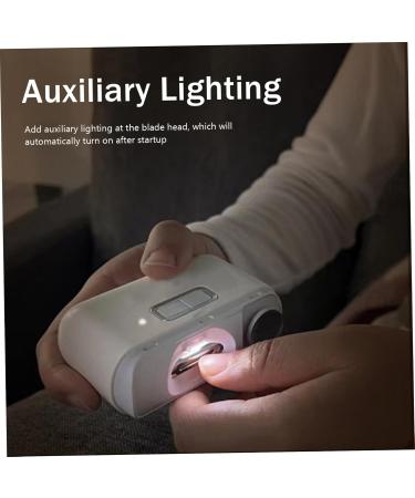 Electric Nail Clipper 3inch 2 in 1 Automatic Nail Clipper with Buffing Rechargeable Electric Nail Trimmer with Nail Scraps Storage & LED Light Fingernail Clipper for Adult Kids - Buy Online on GoSupps.com