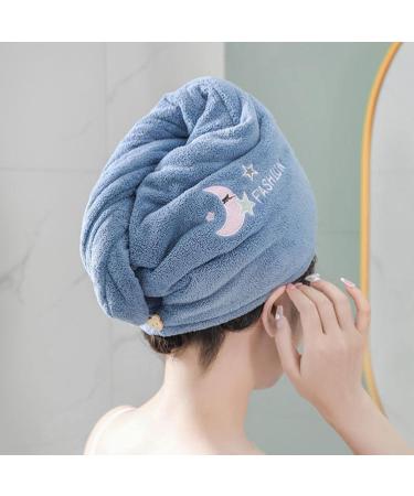 Microfiber 4-Part Hair Towel Set | Soft Absorbent Quick-Drying Turban for Curly Hair | Ideal for Wet Hair Care - Buy Online on GoSupps.com