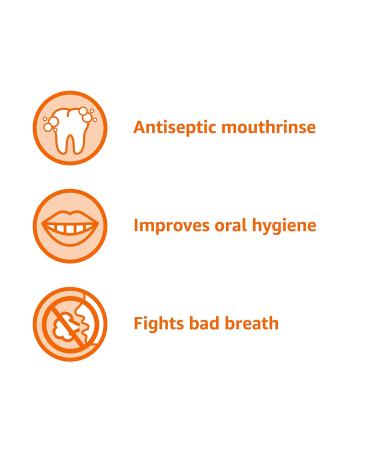 Amazon Basics Antiseptic Mouthwash Original Flavor 1.5 Liter 50.7 ounce (Pack of 4) (Previously Solimo) - Buy Online on GoSupps.com