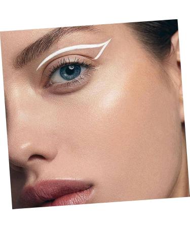 Healeved 25 Pcs White Lying Silkworm Pen Eye Shadow Makeup Cosmetics White Eyeliner Makeup Eyeliner Abs - Buy Online on GoSupps.com