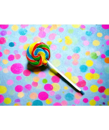 30 X Rainbow Wheel Lollies - Swirl Lollipops - Rainbow Lolly - Party Favour - Sweets - Rock Candy - Baby Showers - Buy Online on GoSupps.com