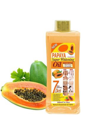 Soft 7 Oil,Soft 7 Turmeric Body Oil,Turmeric Super Whitening Body Oil,Soft 7 Turmeric Oil,Body Oil,Turmeric Body Oil For Face & Body (200ml, Papaya)