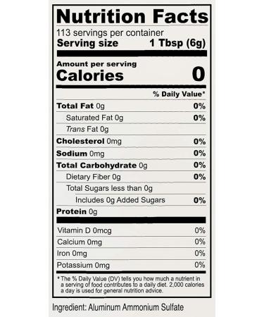 Anthony's Premium Alum Powder 1.5 lb - Gluten Free Granulated Pickle Powder - 1.5 Pound - Buy Online on GoSupps.com