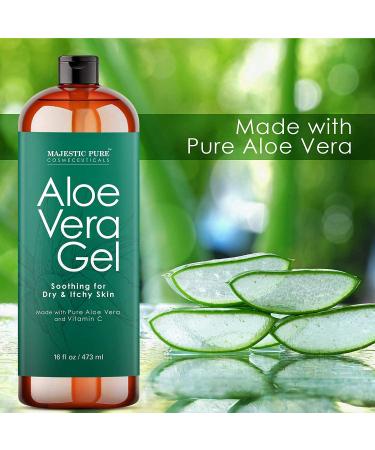 MAJESTIC PURE Dead Sea Mud Mask and Aloe Vera Gel Bundle - 8.8 fl oz Dead Sea Mask + 16 fl oz Aloe Vera Gel - Buy Online on GoSupps.com