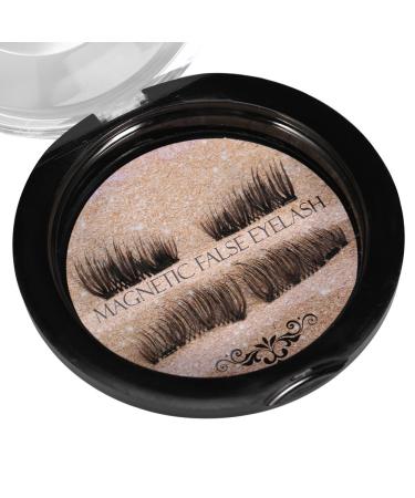 4PCs/box magnetic false eyelashes natural anti -allergic reusable eyelashes Easy to use reusable extension made of ultra -small fibers for a natural (#1)