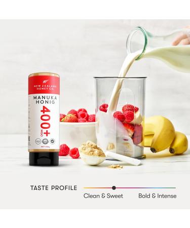 New Zealand Honey Co. Manuka Honey MGO 400+ | 500g Raw & Active | Premium Quality | Certified Methylglyoxal | Authentic New Zealand Honey - Buy Online on GoSupps.com