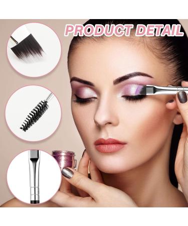 10 Pieces 2-in-1 Eyelash & Eyebrow Brushes - Multifunctional Black Eyelash Comb & Brush Set for Contouring & Concealer - Buy Online on GoSupps.com