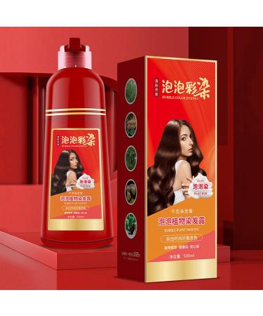  Holdes Color Shampoo for Women 500ml Long Lasting Color Shampoo Skin Friendly Instant Plant Bubble Natural Hair Dye Shampoo Holdes - Buy Online on GoSupps.com