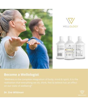 Keto C8 MCT Oil - Pure C8 Caprylic Acid not C10 - Make MCT Oil Ketogenic Bulletproof Coffee - Energy Boosting Ketones - Low Carb Keto Food - MCT Oil Vegan - 500ml by Wellology - Buy Online on GoSupps.com